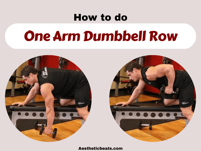 One Arm Dumbbell Row - Back exercise - aestheticbeats