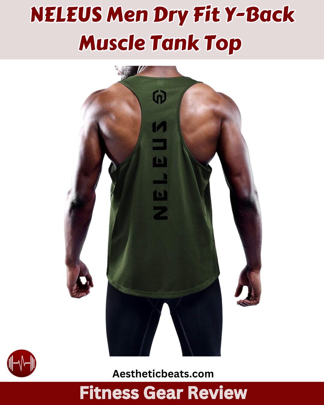 NELEUS Men Dry Fit Y-Back Muscle Tank Top