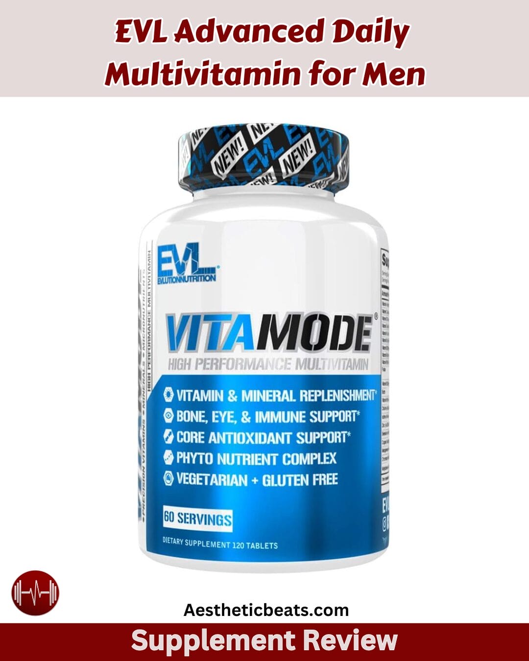 EVL Advanced Daily Multivitamin for Men