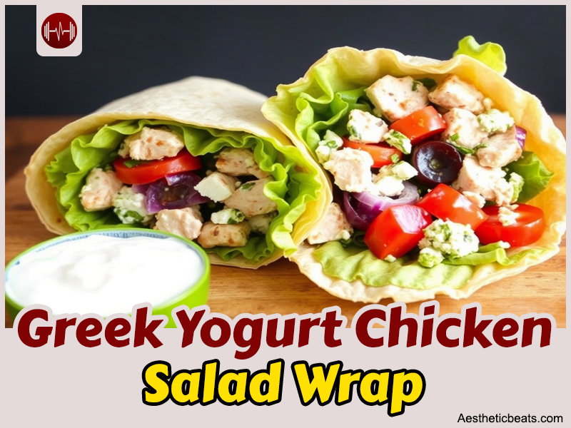 Greek Yogurt Chicken Salad Wrap aestheticbeats
