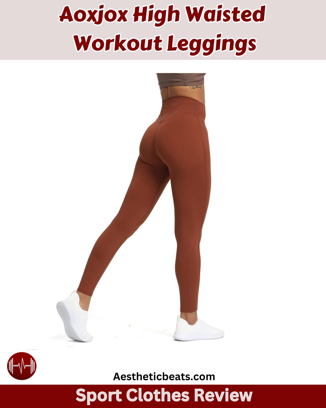 Aoxjox High Waisted Workout Leggings