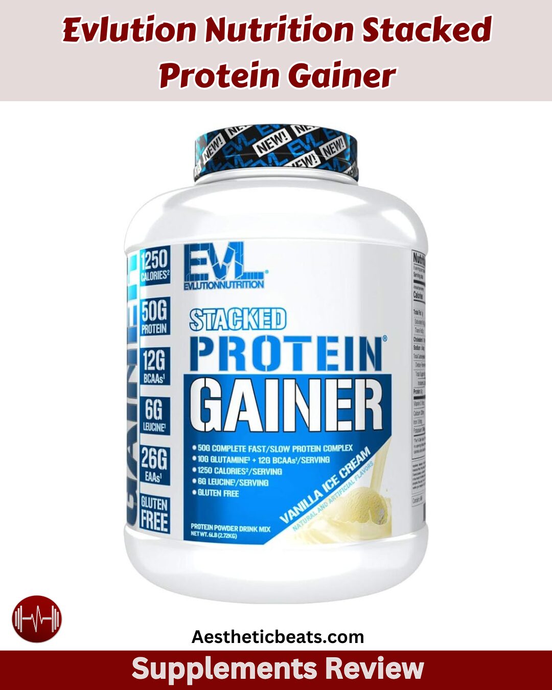 Evlution Nutrition Stacked Protein Gainer