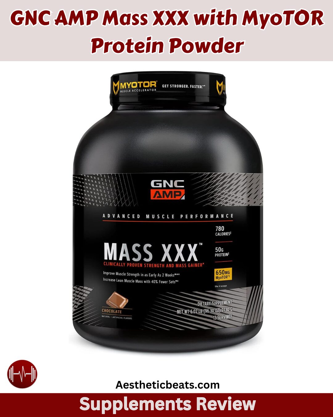 GNC AMP Mass XXX with MyoTOR Protein Powder