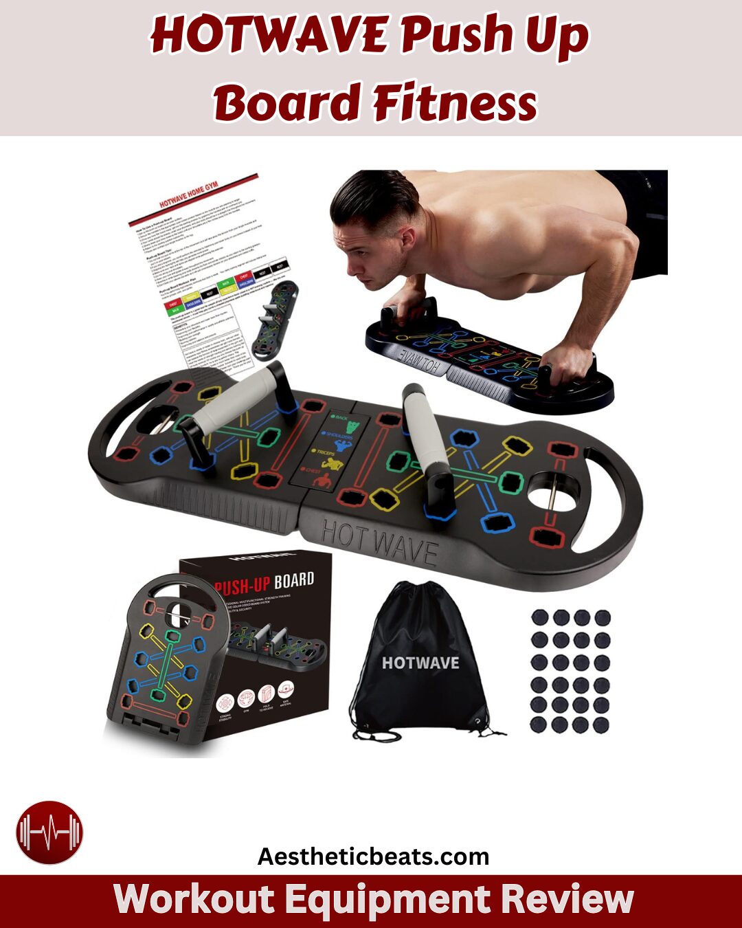 HOTWAVE Push Up Board Fitness