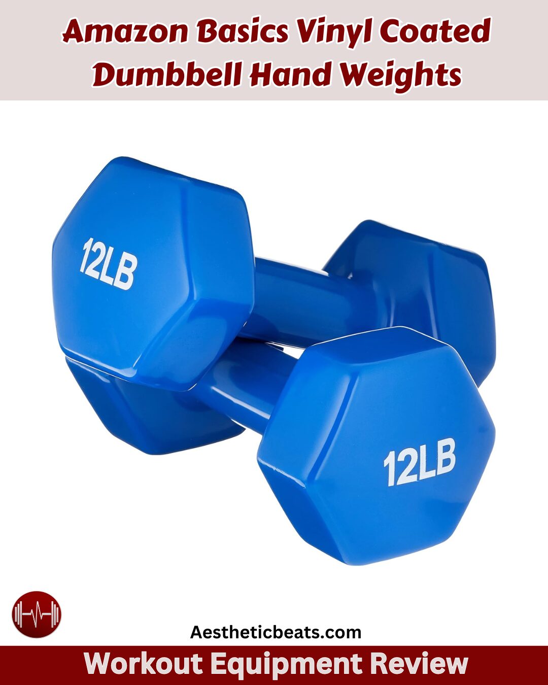 Amazon Basics Vinyl Coated Dumbbell Hand Weights
