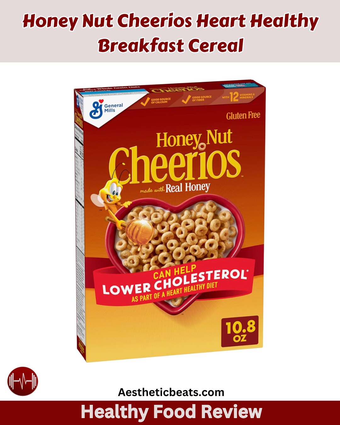 Honey Nut Cheerios Heart Healthy Breakfast Cereal
