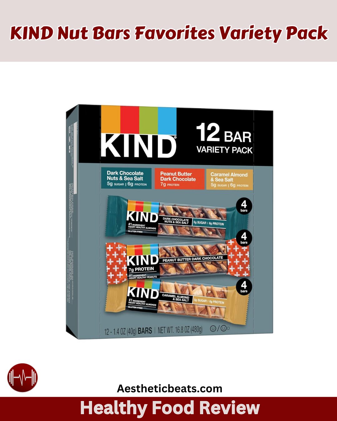 KIND Nut Bars Favorites Variety Pack