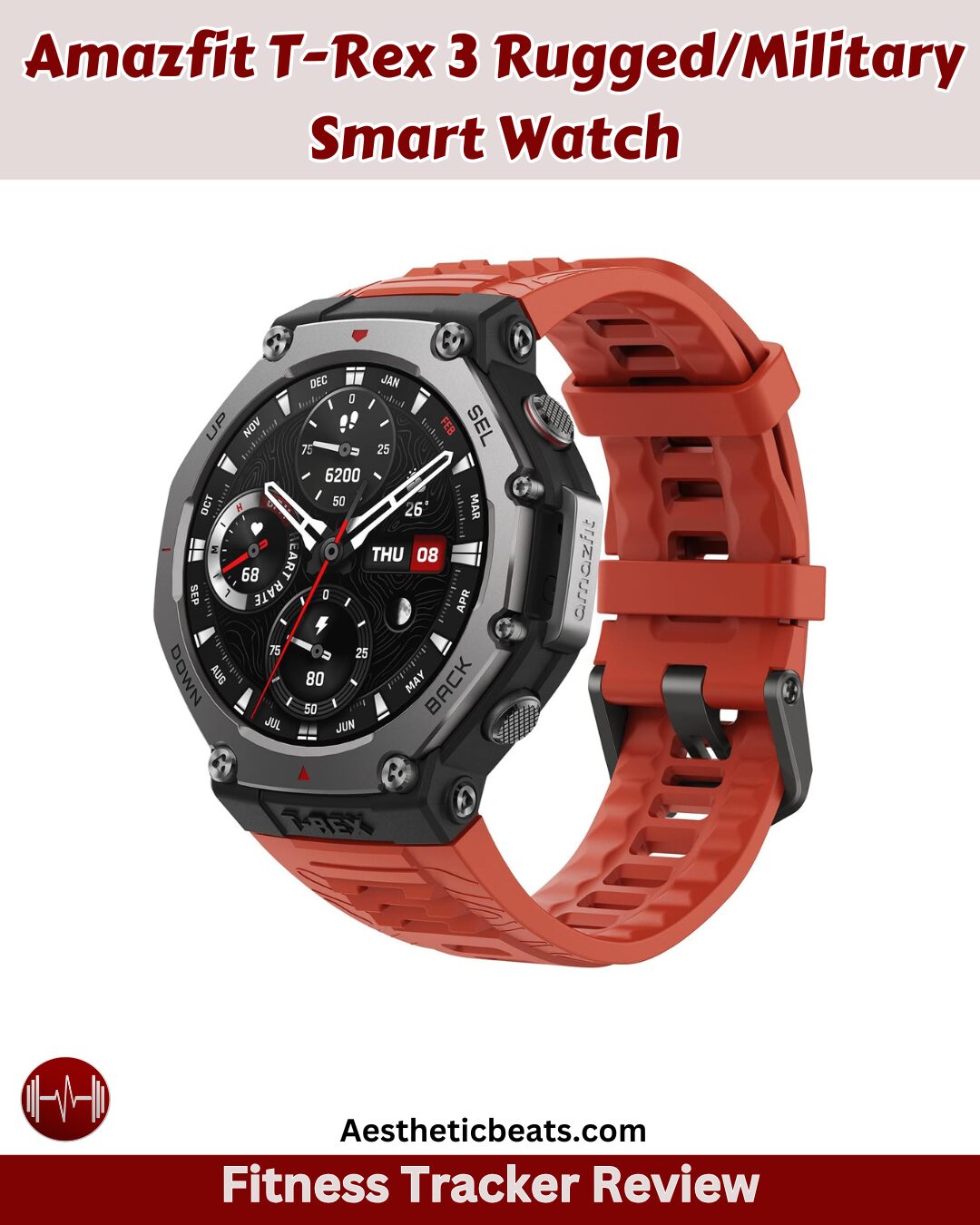 Amazfit T-Rex 3 RuggedMilitary Smart Watch