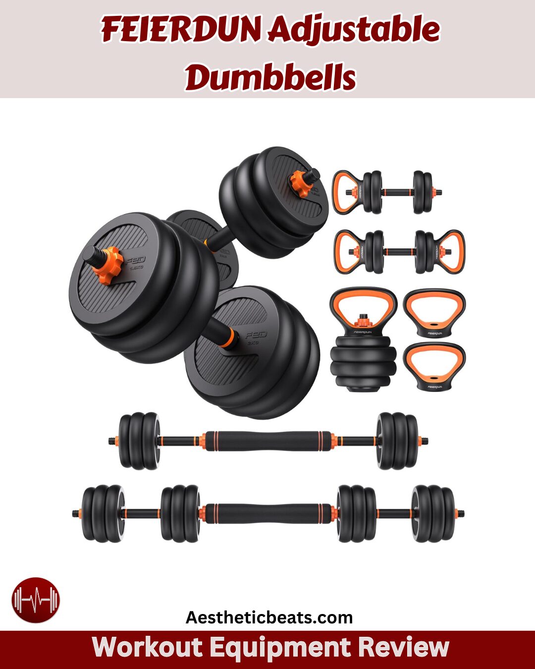 FEIERDUN Adjustable Dumbbells Review